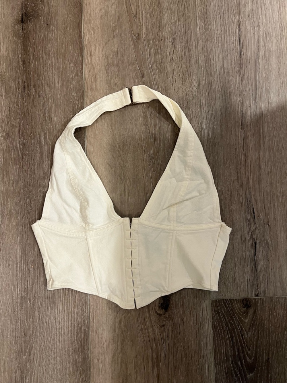 Windsor Cream Halter Corset Top